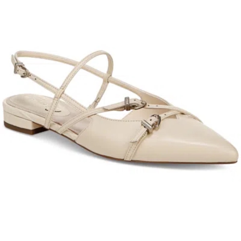 Circus NY Sam Edelman Lindley Pointed Toe Slingback Sandal {Vanilla Bean} 8.5